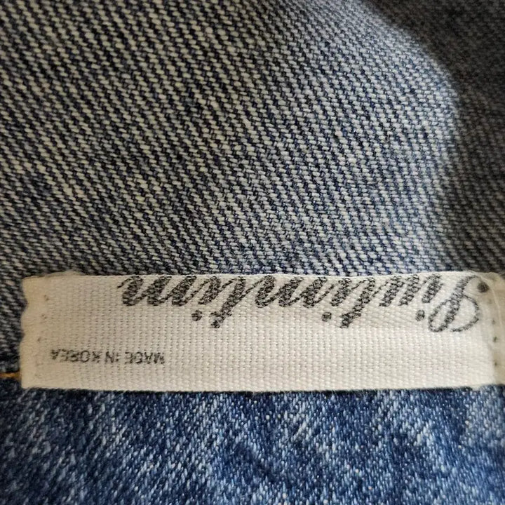[BUNJANG] Indimdim Denim Jacket M / Indimdim 데님 청자켓 데미지 스타일  M