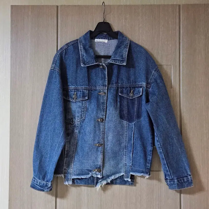 [BUNJANG] Indimdim Denim Jacket M / Indimdim 데님 청자켓 데미지 스타일  M
