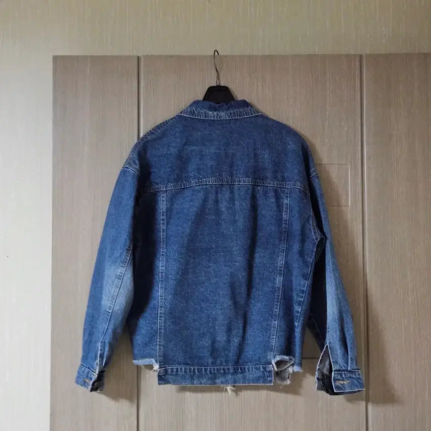 [BUNJANG] Indimdim Denim Jacket M / Indimdim 데님 청자켓 데미지 스타일  M