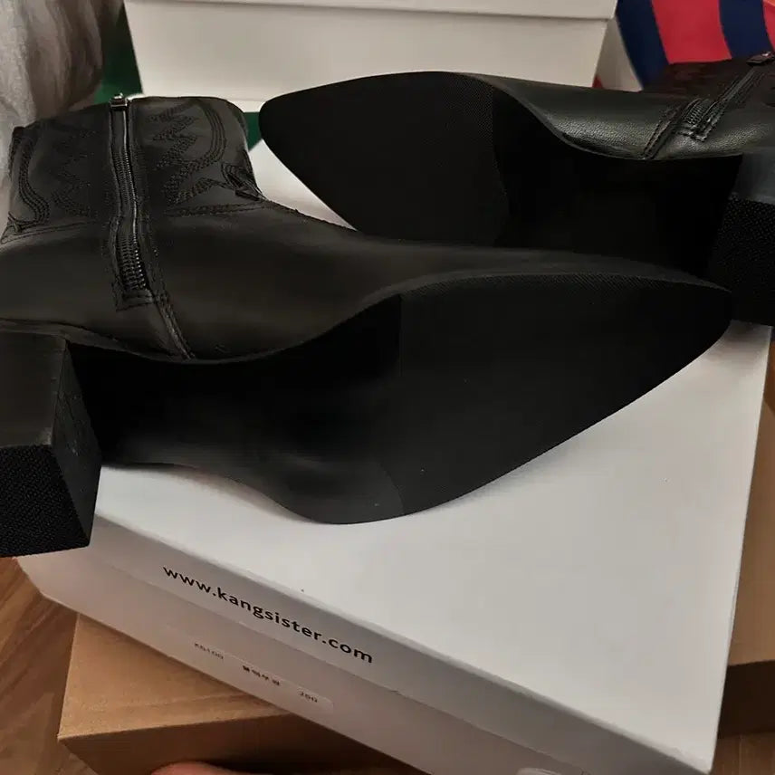 [BUNJANG] Gangjame Western Ankle Boots / 강자매 웨스턴 앵클부츠