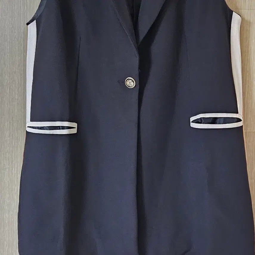[BUNJANG] Black Long Vest S Size / 블랙 롱 조끼 베스트  S사이즈