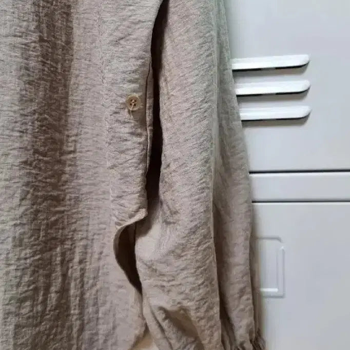 [BUNJANG] Zulrog Beige Two-Way Shirt / 줄로그 투웨이 셔츠 - 베이지, 프리