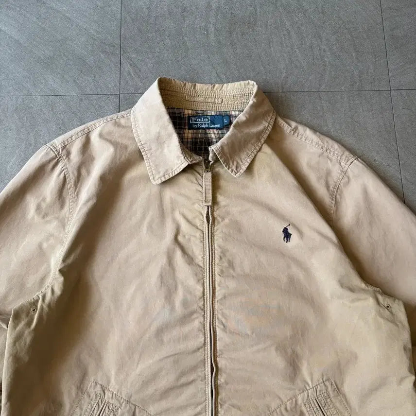 [BUNJANG] Polo Beige Swing Top Jacket / 폴로 정품 베이지 스윙톱 자켓