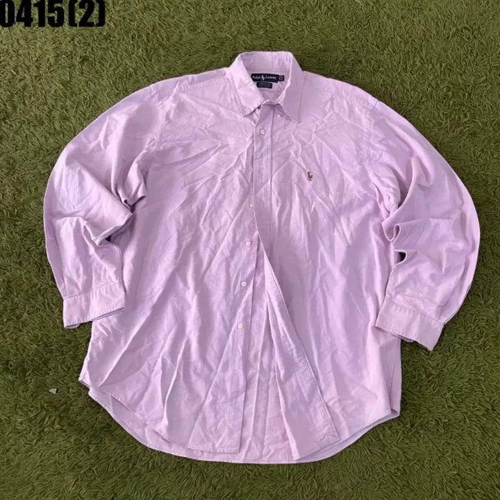 [BUNJANG] Polo Ralph Lauren Lavender Shirt / 폴로 랄프로렌 셔츠 라벤더 남방