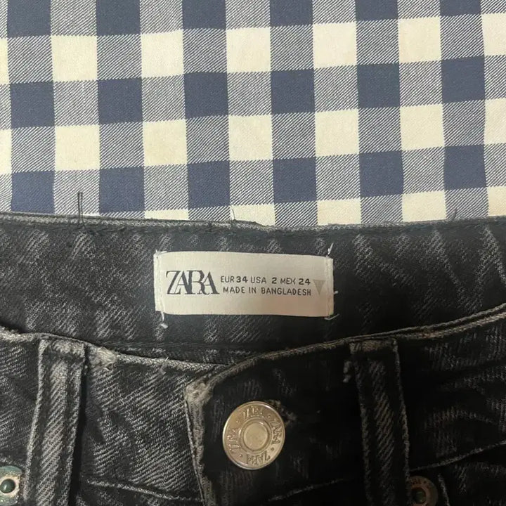 [SOLD OUT] 자라 ZARA 데님 청바지 맘핏진 34사이즈