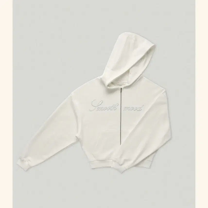 [BUNJANG] Smoothmood Drew Hoodie Zip-up Ivory / 스무드무드 드류 후드집업 아이보리