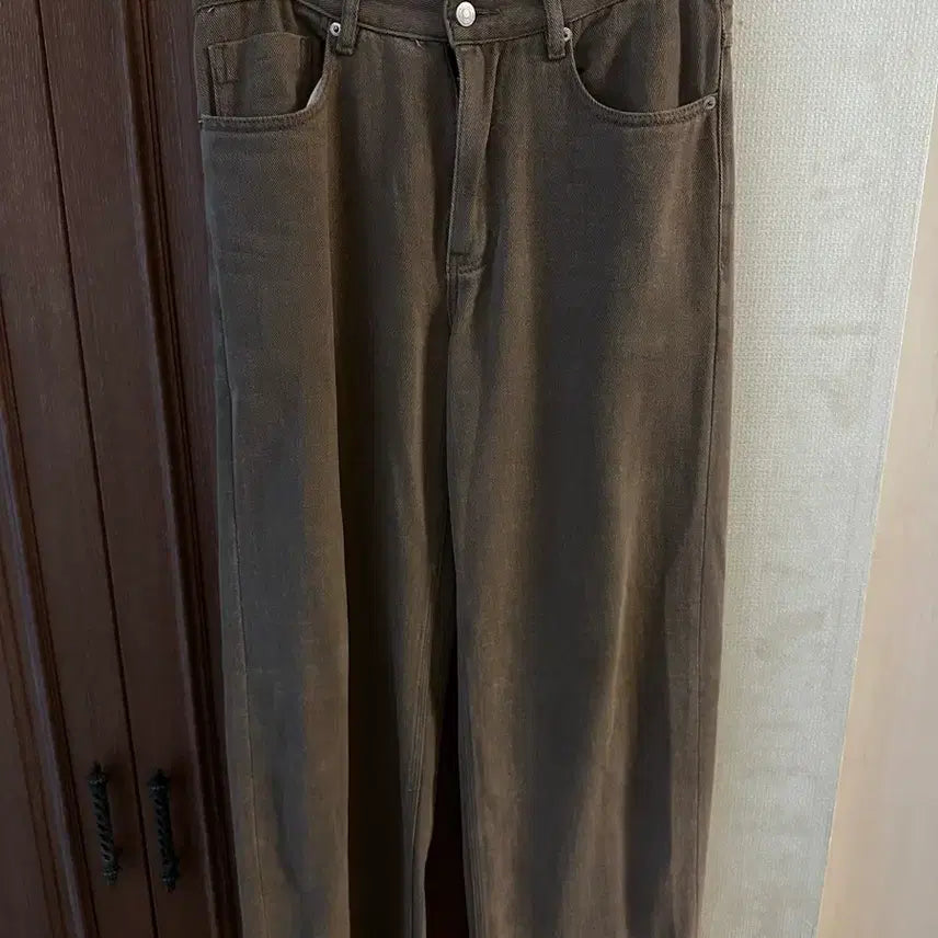 [SOLD OUT] 노웈 straight cotton pants (beige) 0
