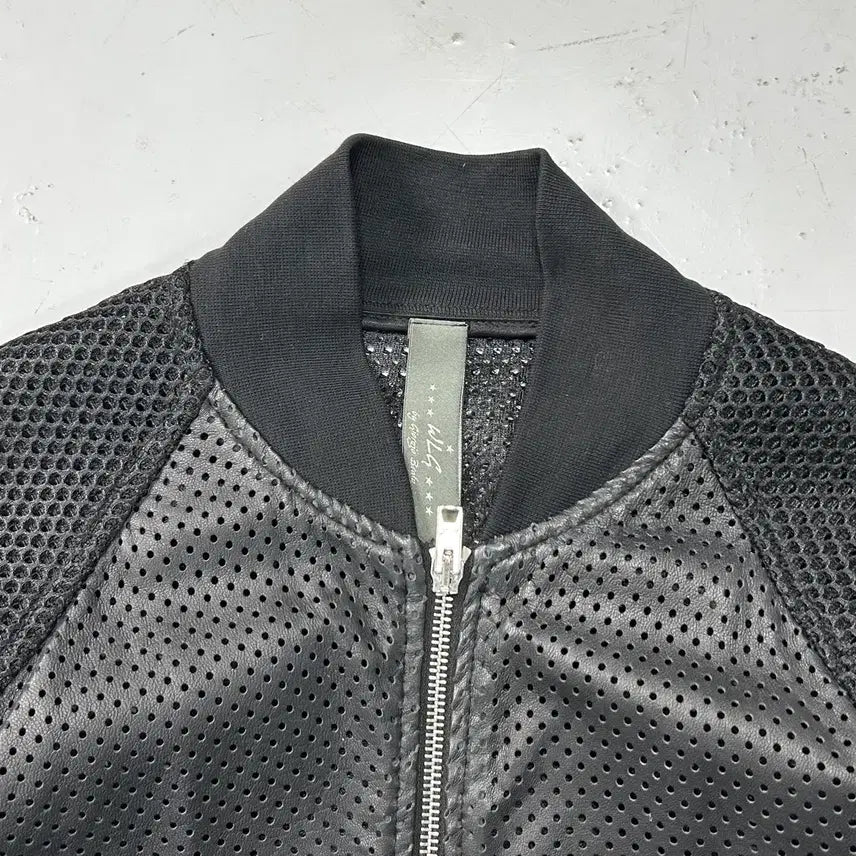 [BUNJANG] WLG Giorgio Brato Mesh Leather Jacket / WLG 조르지오 브라토 메쉬 레더 자켓