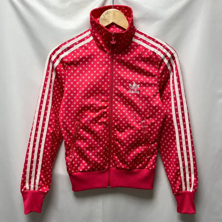 [SOLD OUT] [정품/85] 아디다스 파이어버드 립 핑크 땡땡이 트랙탑/져지