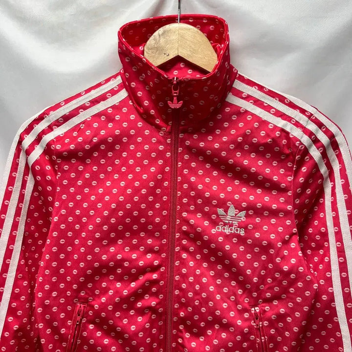 [SOLD OUT] [정품/85] 아디다스 파이어버드 립 핑크 땡땡이 트랙탑/져지
