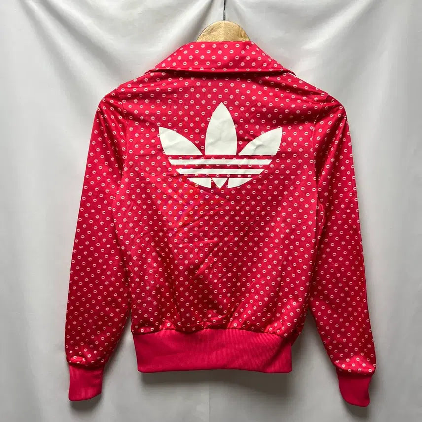 [SOLD OUT] [정품/85] 아디다스 파이어버드 립 핑크 땡땡이 트랙탑/져지