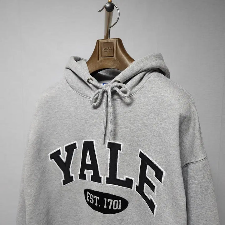 [BUNJANG] Yale Arch Logo Gray Hoodie / M ) 예일 YALE 아치로고 회색 후드티