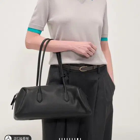 [BUNJANG] TIME Leather Shoulder Bag / TIME 레더 숄더백 블랙