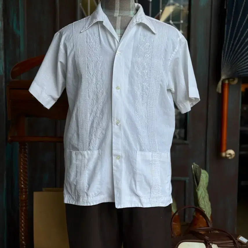 [BUNJANG] Vintage Guyabera Shirt M / 빈티지 구아야베라 셔츠 M