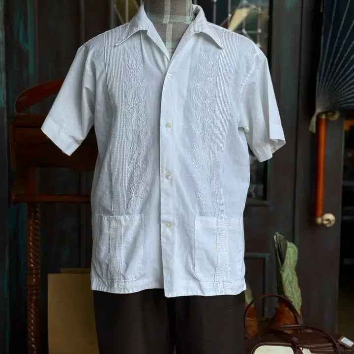 [BUNJANG] Vintage Guyabera Shirt M / 빈티지 구아야베라 셔츠 M