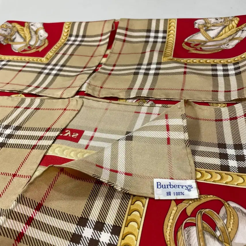 [BUNJANG] Burberrys Vintage Silk Scarf / Burberrys 빈티지 버버리 실크 스카프