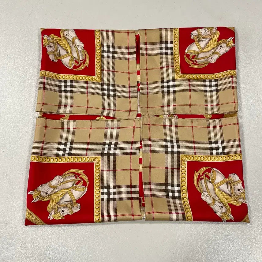 [BUNJANG] Burberrys Vintage Silk Scarf / Burberrys 빈티지 버버리 실크 스카프