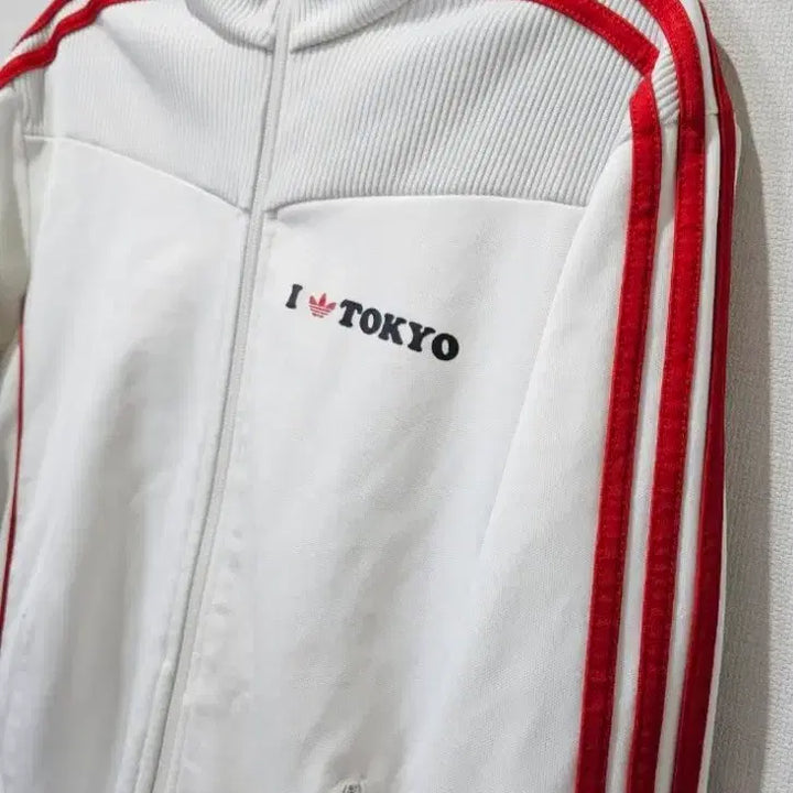 [BUNJANG] Adidas Tokyo Track Top Zip-up Jacket / 아디다스 도쿄 흰빨 트랙탑 져지집업 90~95 S~M