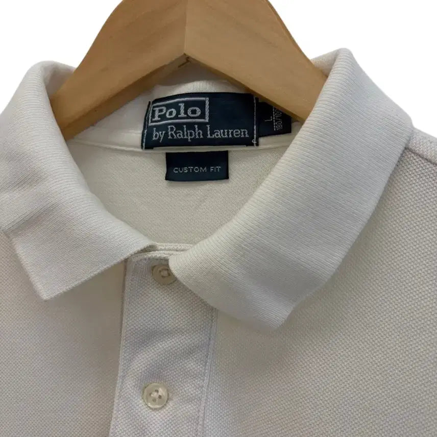 [SOLD OUT] 폴로 반팔 피케티 화이트 (L)