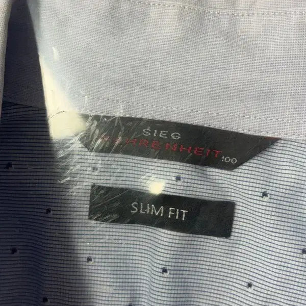 [BUNJANG] ZIG Dot Light Blue Shirt 100 / 지이크 도트 라이트 블루 셔츠 100