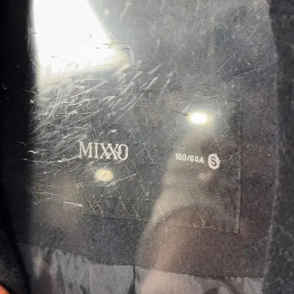 [BUNJANG] MIXXO Black Button Wool Blend Oversized Coat / 미쏘 블랙 버튼 울 오버핏 코트 S