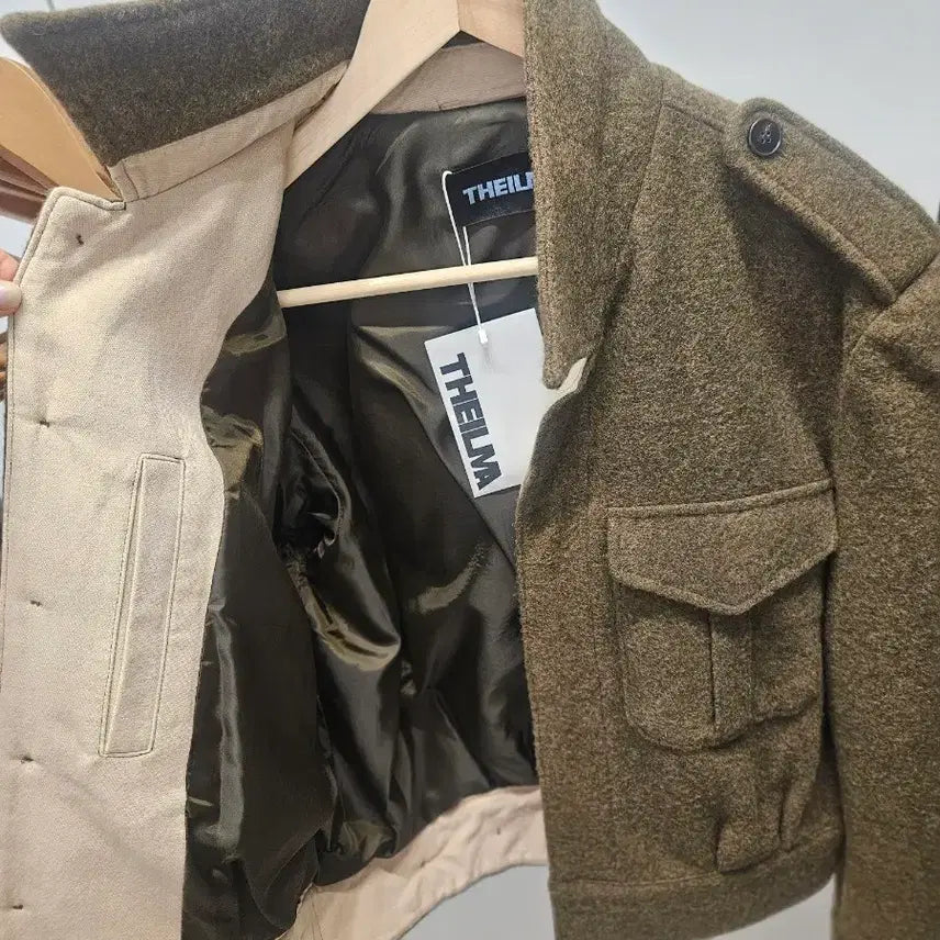 [BUNJANG] The Ilma Wool Jacket Khaki Brown / 더일마 울 자켓 카키 브라운 새상품