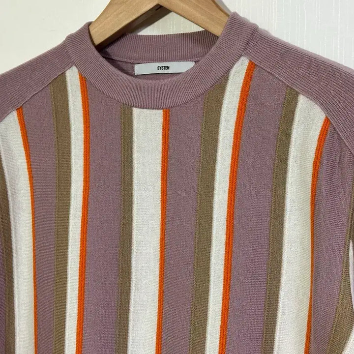 [BUNJANG] System Homme Striped Knit Pink Size 95 / 시스템옴므 스트라이프니트/95/핑크
