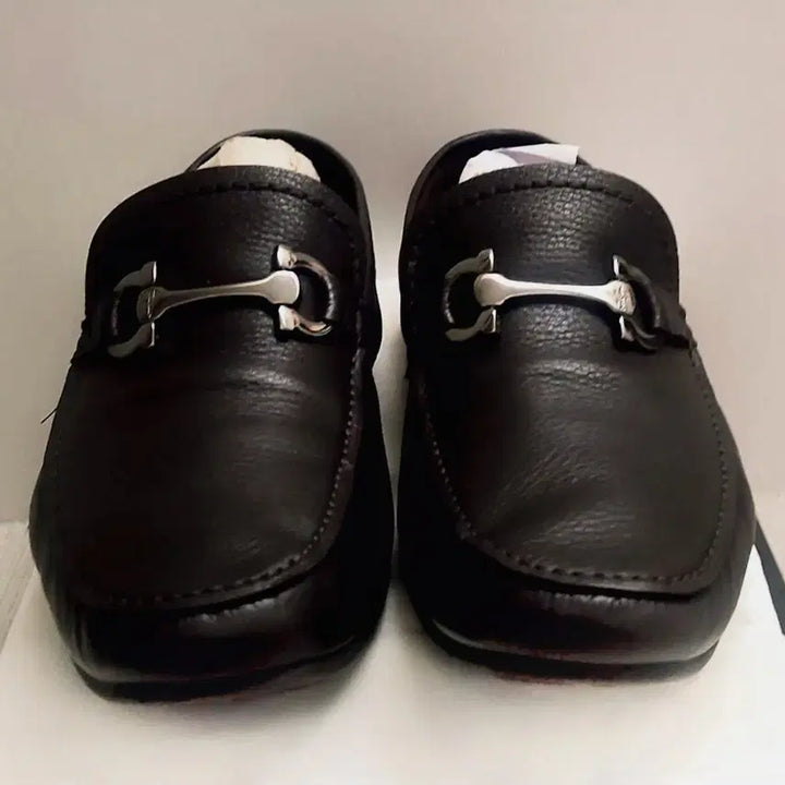 [BUNJANG] Ferragamo Gancini Dark Brown Loafers / [정품] 페라가모 간치니 다크 브라운 로퍼 남성 드라이빙슈즈/상태 A
