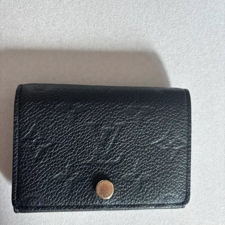 [BUNJANG] Louis Vuitton Black Leather Card Wallet / 루이비통 블랙 가죽 카드지갑(급처)