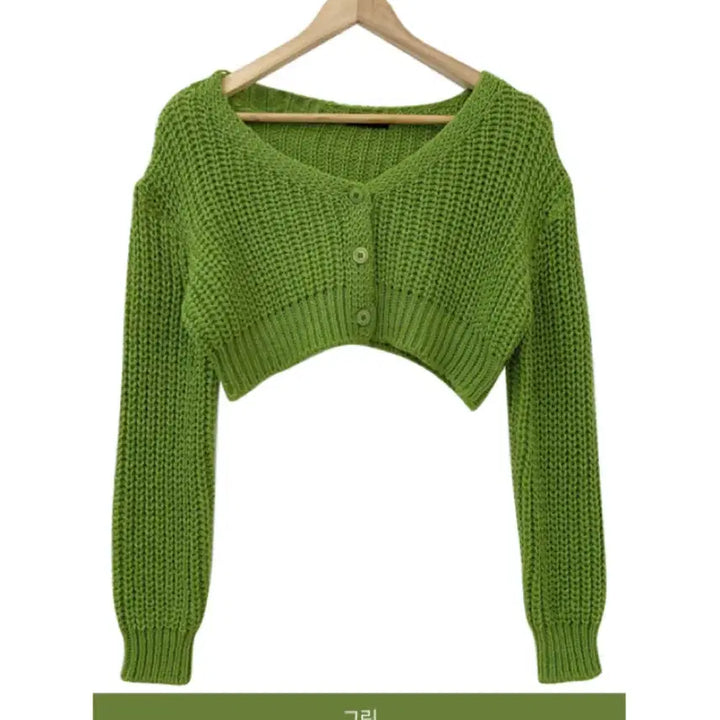 [SOLD OUT] 모던로브 크롭 하찌 가디건