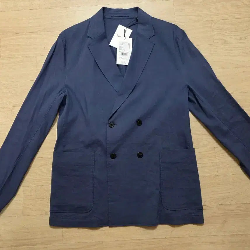 [BUNJANG] Theory Stretch Linen Two-Button Jacket / 띠어리 스트레치 린넨 투버튼 자켓 40 103 정가 94만원 네이비