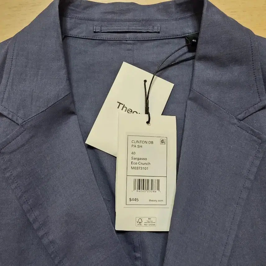 [BUNJANG] Theory Stretch Linen Two-Button Jacket / 띠어리 스트레치 린넨 투버튼 자켓 40 103 정가 94만원 네이비