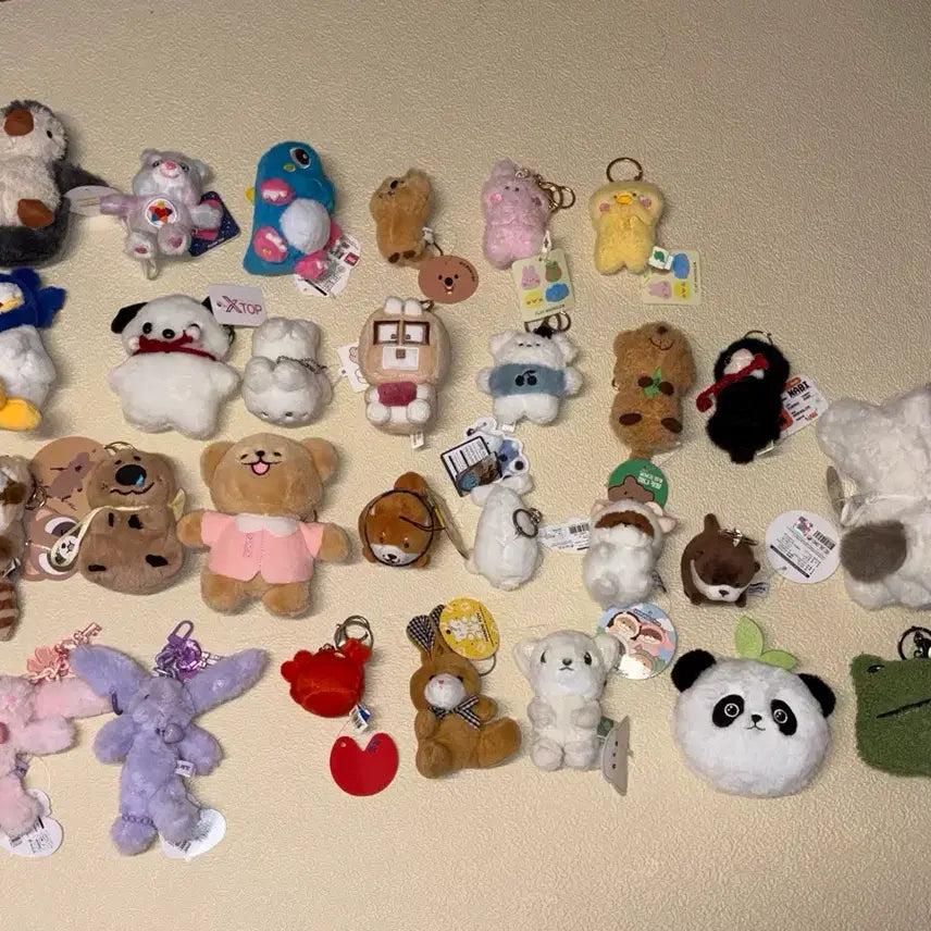 [BUNJANG] Bundle Set Keyring Dolls (28 pcs) / 키링 인형 28개 일괄