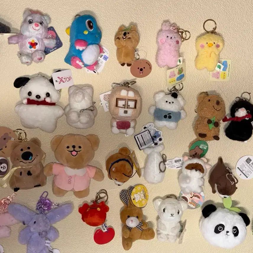 [BUNJANG] Bundle Set Keyring Dolls (28 pcs) / 키링 인형 28개 일괄