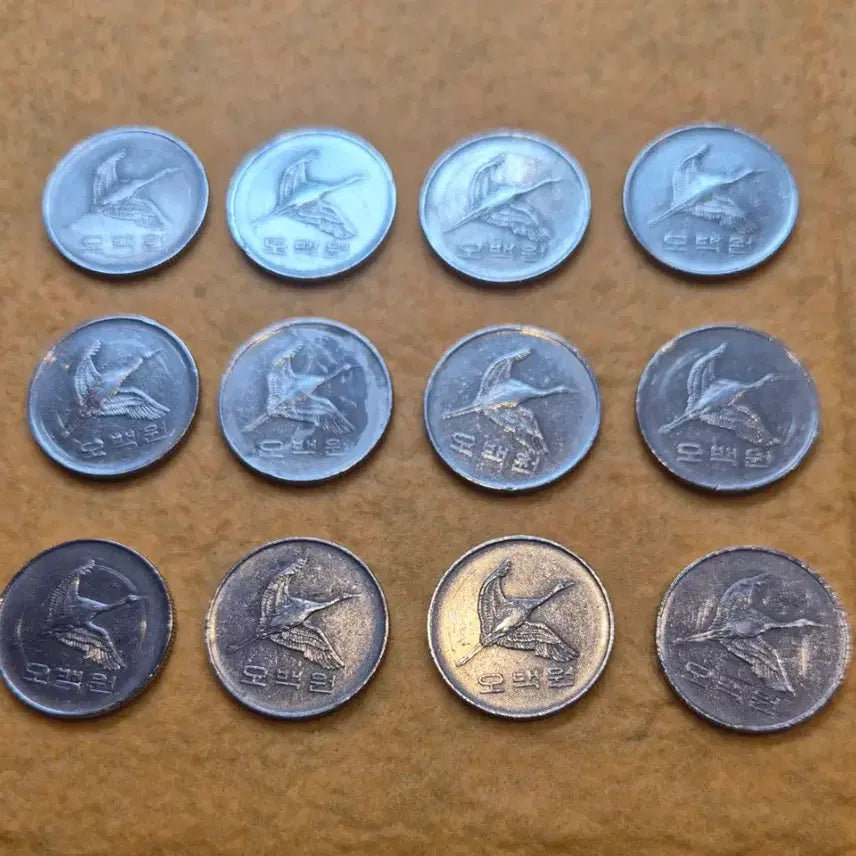 [BUNJANG] 1989 500 KRW Coin Bundle (12 pcs) / 1989년 500원 동전 12개 일괄