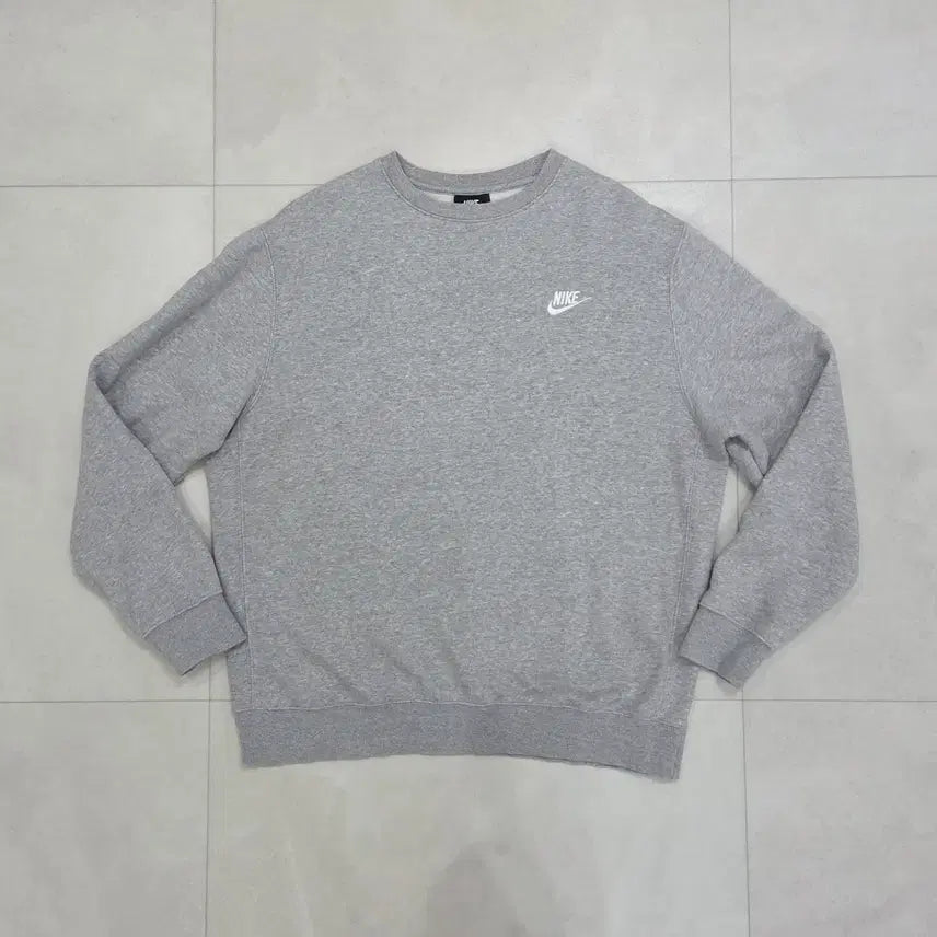 [BUNJANG] Nike Small Logo Sweatshirt Grey M / [M] 나이키 스몰 로고 맨투맨 그레이