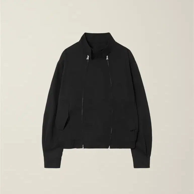 [BUNJANG] NUNARE EE Black Double Zipper Harrington Jacket / 누마레 ee 블랙 더블지퍼 해링턴자켓 판매합니다