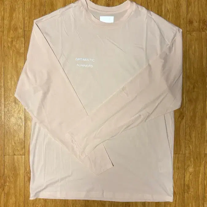[BUNJANG] Optimistic Runners Oversized Long Sleeve Shirt / 옵티미스틱러너스 롱슬리브 S 핑크