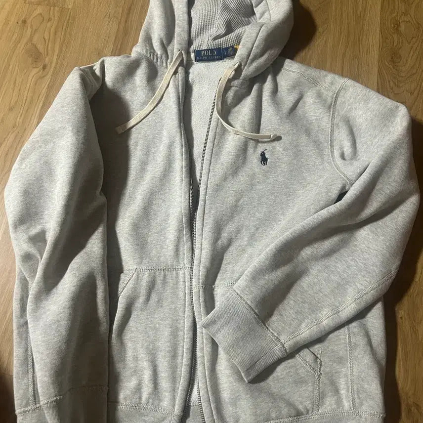 [BUNJANG] Polo Oatmeal Hooded Zip-up / 폴로 후드집업