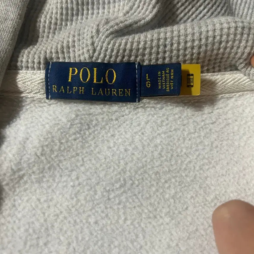 [BUNJANG] Polo Oatmeal Hooded Zip-up / 폴로 후드집업