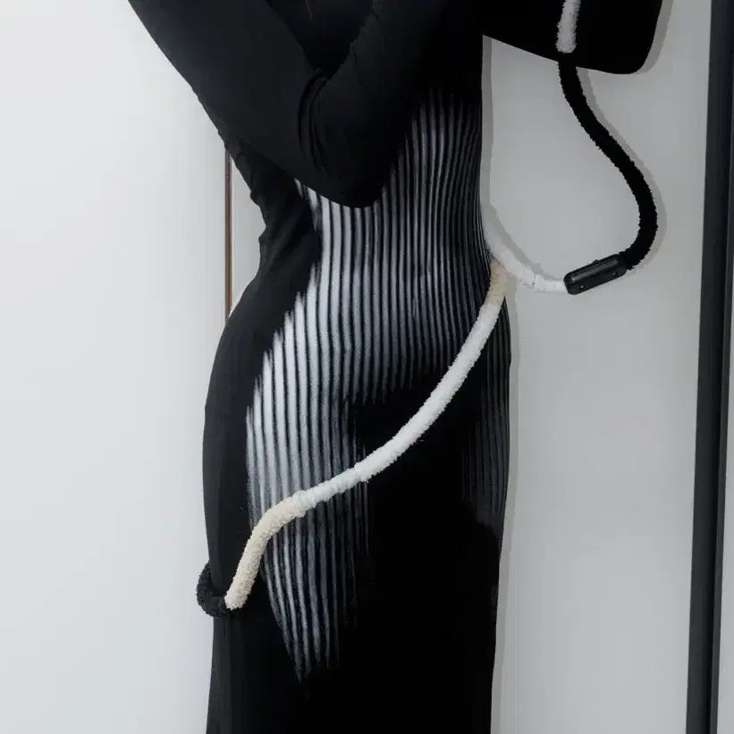 [BUNJANG] Body Printing Long Dress / 바디프린팅 롱 원피스