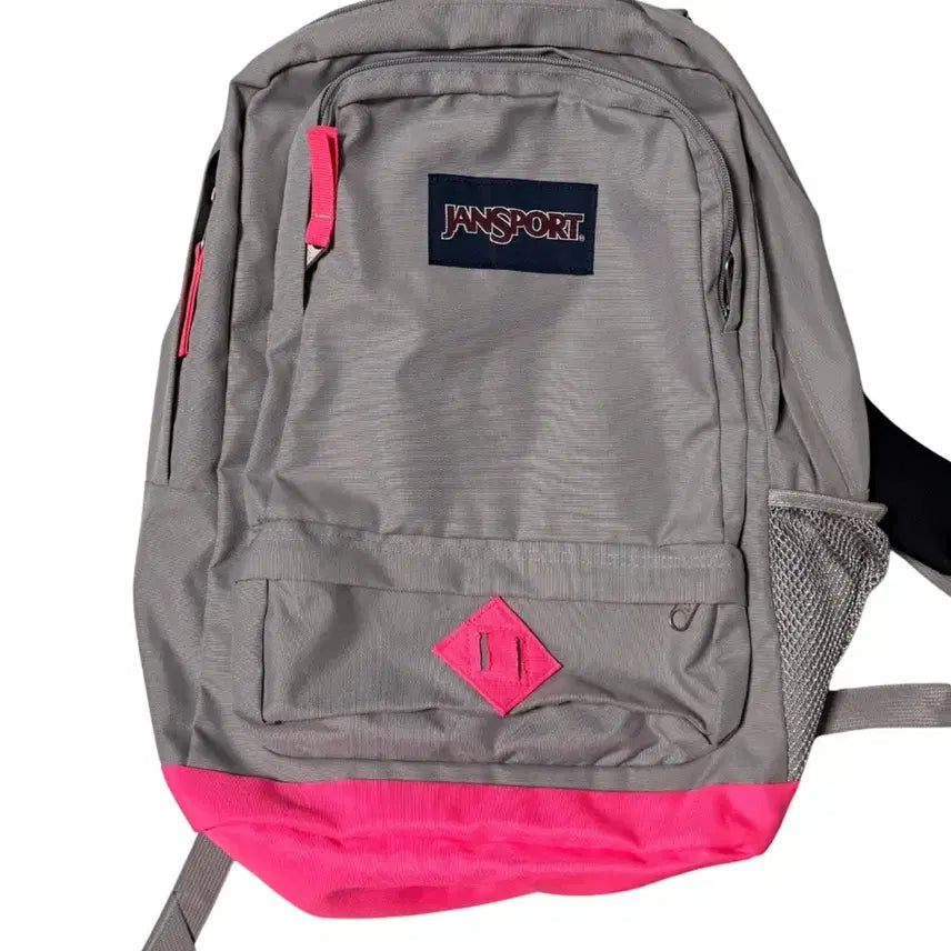 [BUNJANG] JanSport Gray Pink Backpack / 잔스포츠 그레이 핑크 백팩