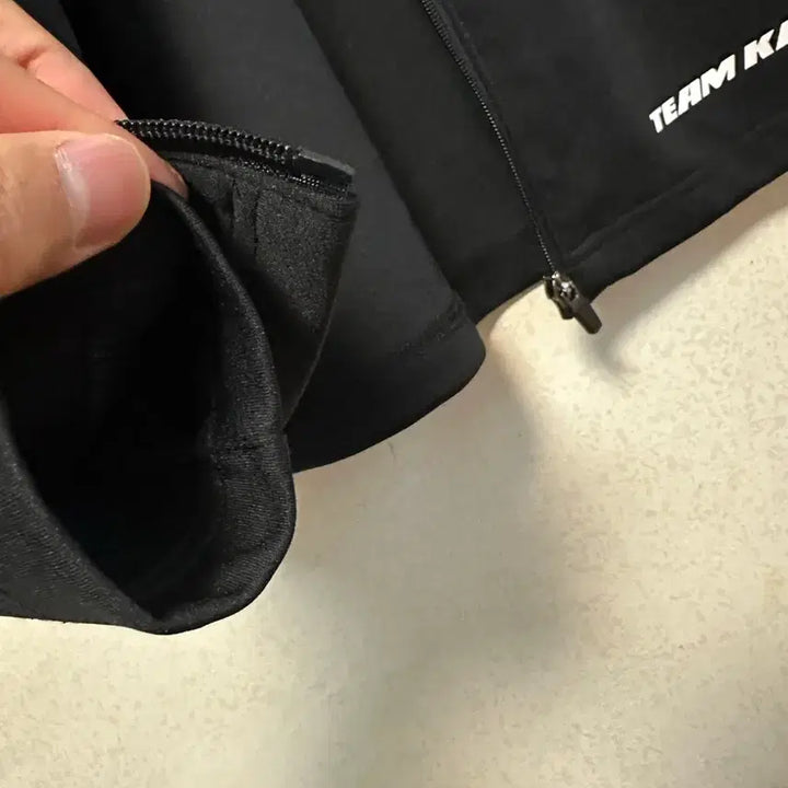 [BUNJANG] Team Kappa Training Zip-up Black Jacket / 체대입시 팀카파 트레이닝 집업 블랙 100