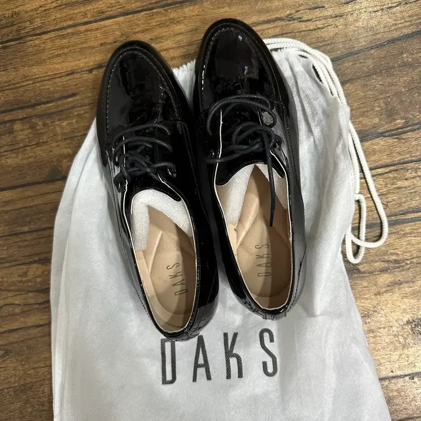 [BUNJANG] DAKS Patent Leather Loafers - Black / 닥스 DAKS 페이던트 로퍼 230 블랙 (단종제품) 새제품