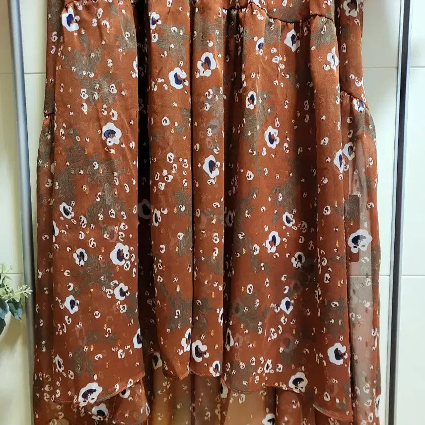 [SOLD OUT] 폴앤조 플라워 패턴 롱 쉬폰 원피스(66) 새제품