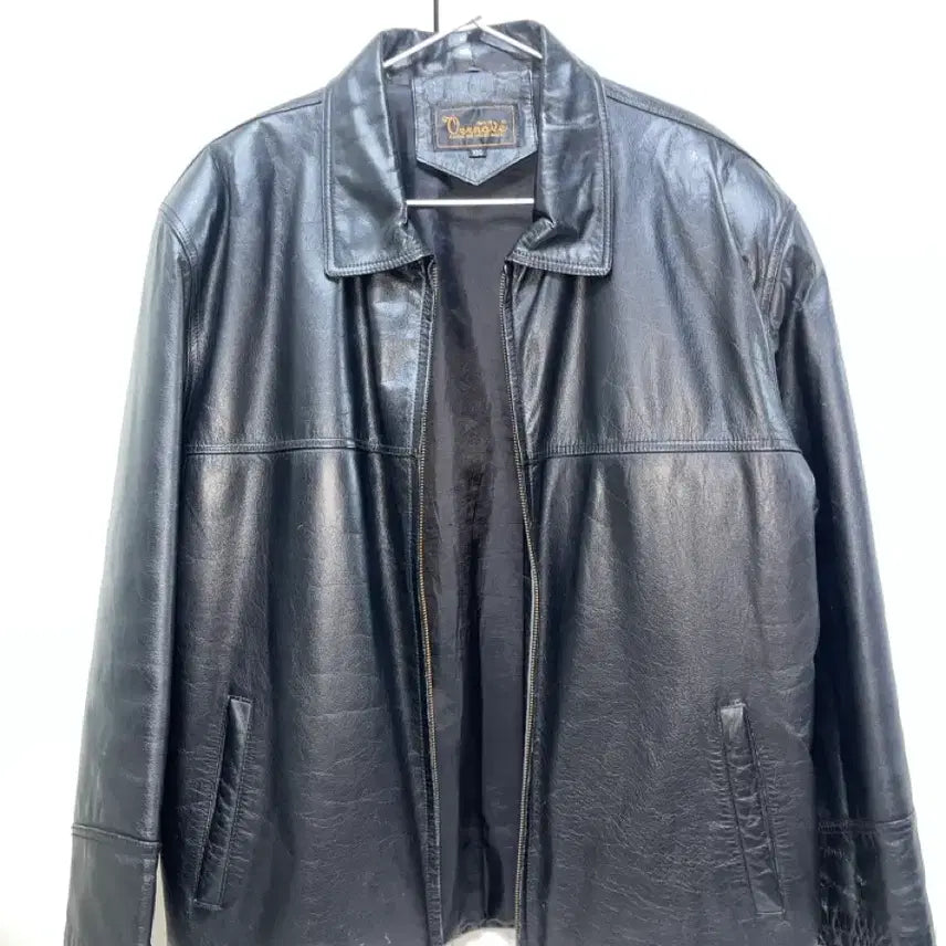 [BUNJANG] Vernove 100% Genuine Leather Jacket / Vernove 빈티지 소가죽 자켓
