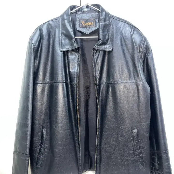 [BUNJANG] Vernove 100% Genuine Leather Jacket / Vernove 빈티지 소가죽 자켓