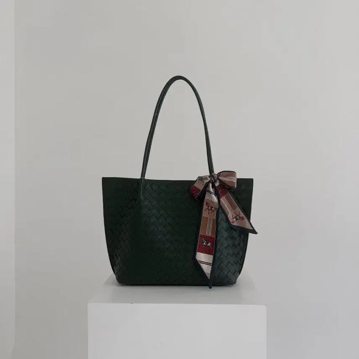 [BUNJANG] Leather Daily Lightweight Basket Shoulder Bag / 양가죽 데일리 가벼운 바스켓백 숄더백
