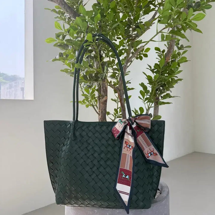 [BUNJANG] Leather Daily Lightweight Basket Shoulder Bag / 양가죽 데일리 가벼운 바스켓백 숄더백