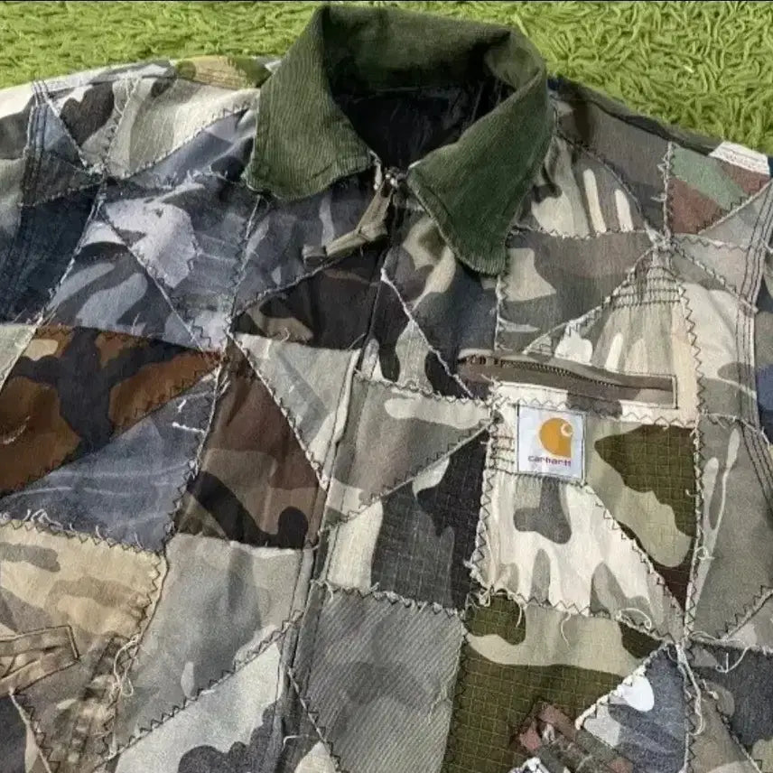 [BUNJANG] Carhartt Patchwork Jacket / 칼하트 리메이크 패치워크 자켓 100~105